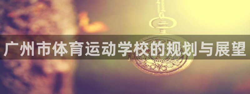 so米体育nba在线直播：广州市体育运动学校的规划与展望